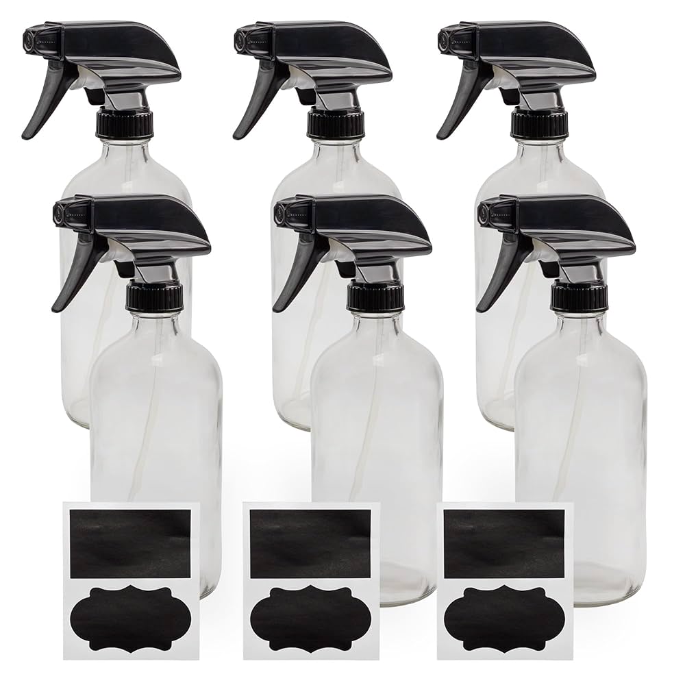 Glass Bottle with Spray Top