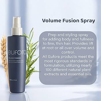 Transform Your Fine Hair: Eufora Volume Fusion Heat Activated Volume Spray 6.8 Fl.Oz Review 1 Eufora Volume Fusion Heat Activated Volume Spray 6.8 Fl.Oz
