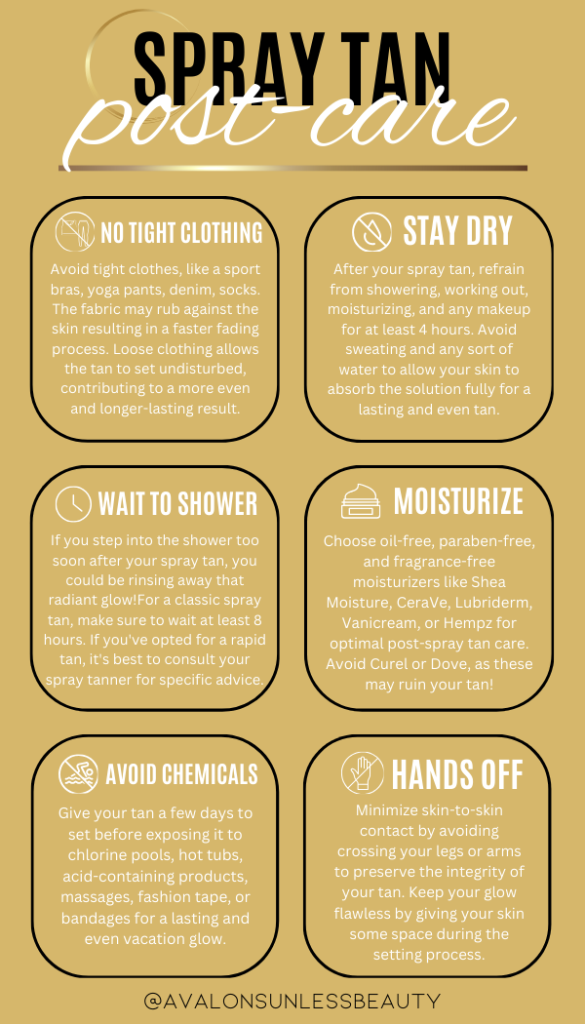 Spray Tan After Care