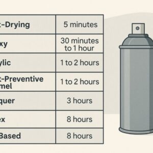 how long does it take spray paint to dry