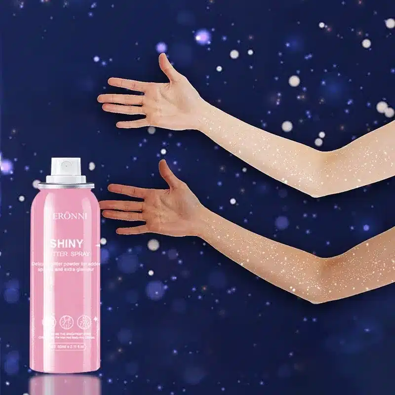 glass bottle with spray top